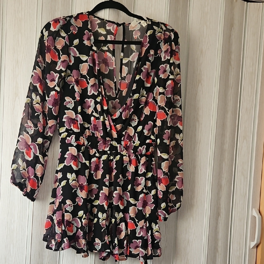 Floral V-Neck Jumpsuit